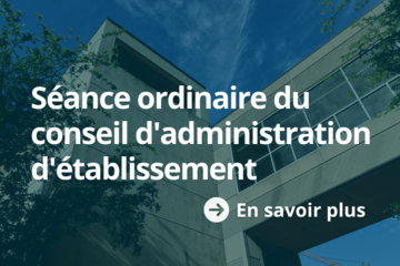 Séance ordinaire du conseil d'administration d'établissement