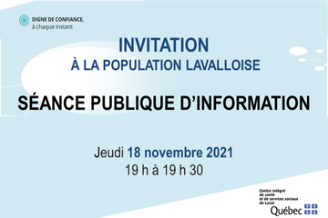 Séance publique d'information du CISSS de Laval