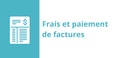 Frais et paiement de facture