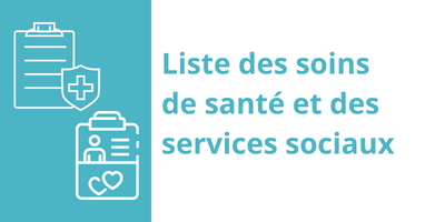 Liste des soins et des services