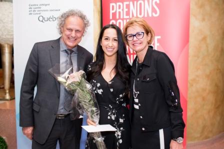 Photo de Katia Marcon à la Soirée méritas des soins infirmiers 2018