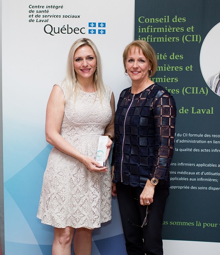 Photo de Mélanie Bérubé et de Chantal Friset,