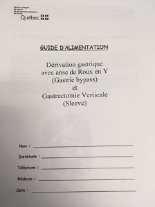 Postoperative diet guide