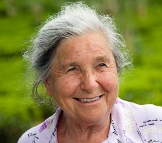 Woman between the ages of 65 and 75